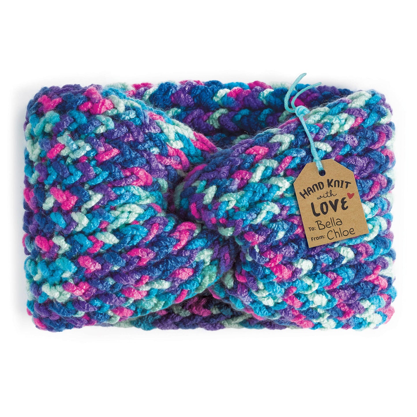 Quick Knit Button Scarf DIY Craft Kit for Kids