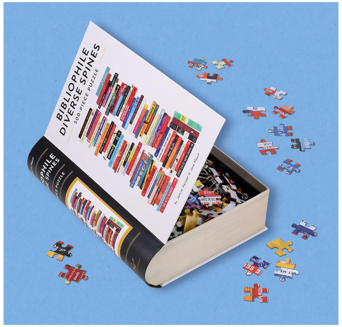 Bibliophile Diverse Spines 500-Piece Puzzle