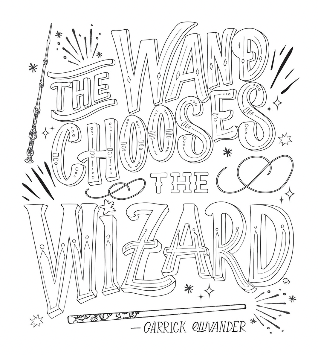 Magical Words Coloring Book: 24 Color & Frame Posters (Harry Potter)