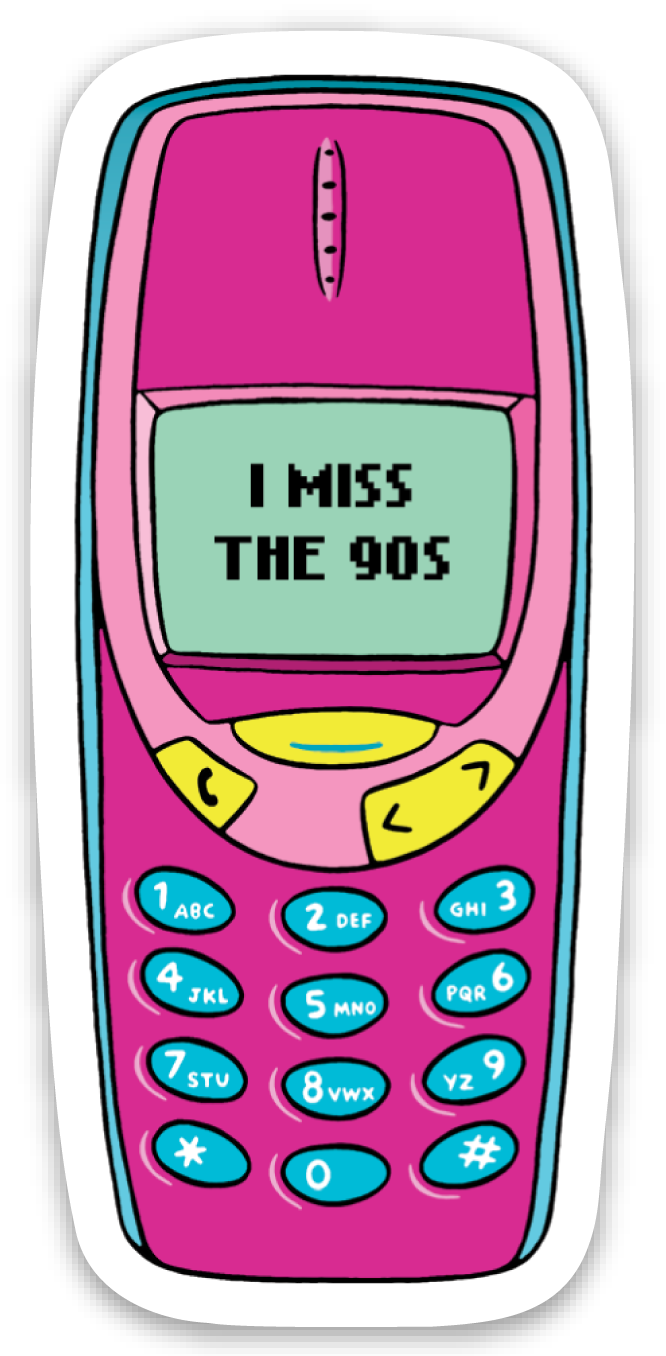 I Miss the 90's Die Cut Sticker