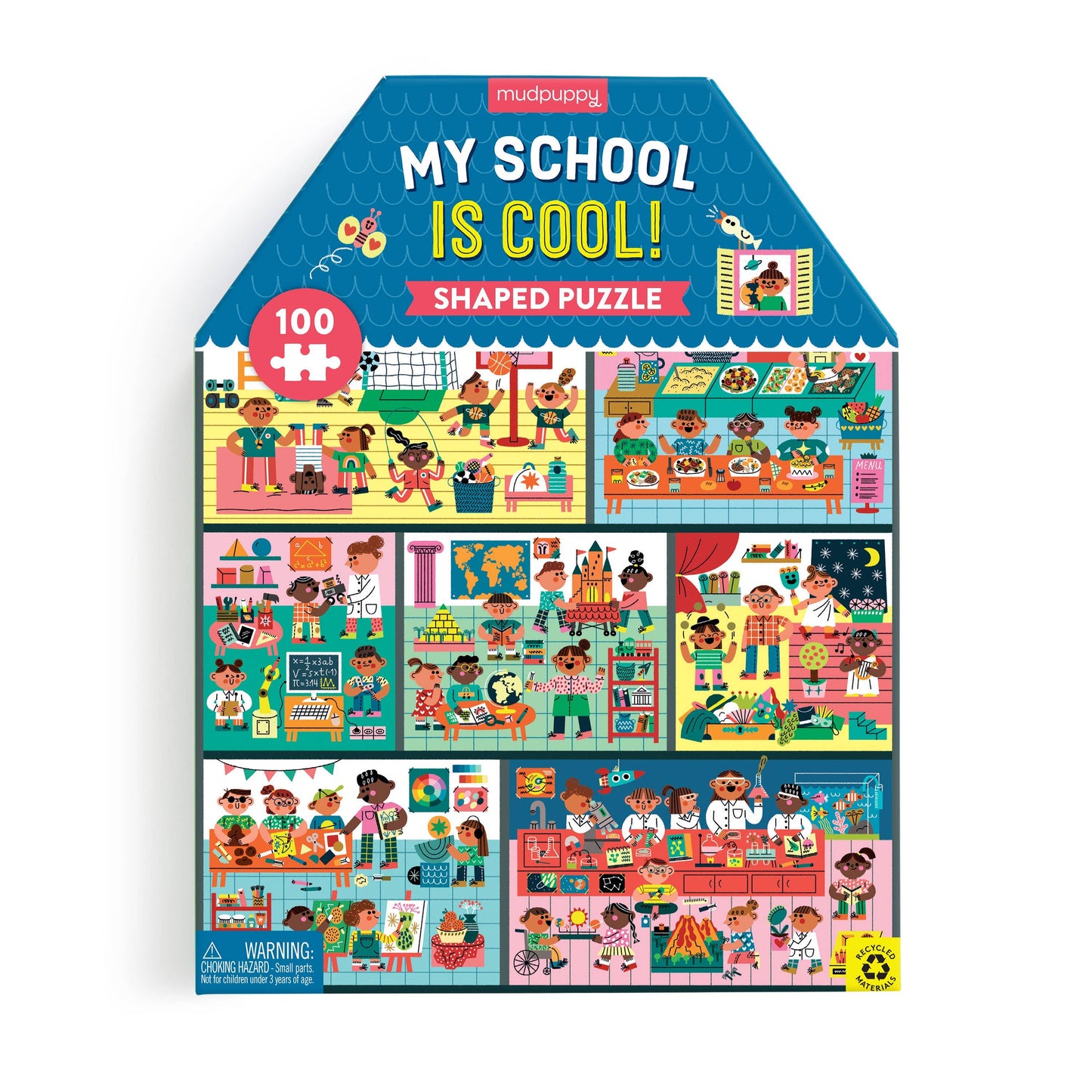 My School is Cool 100 Piece Puzzle House-shaped Puzzle