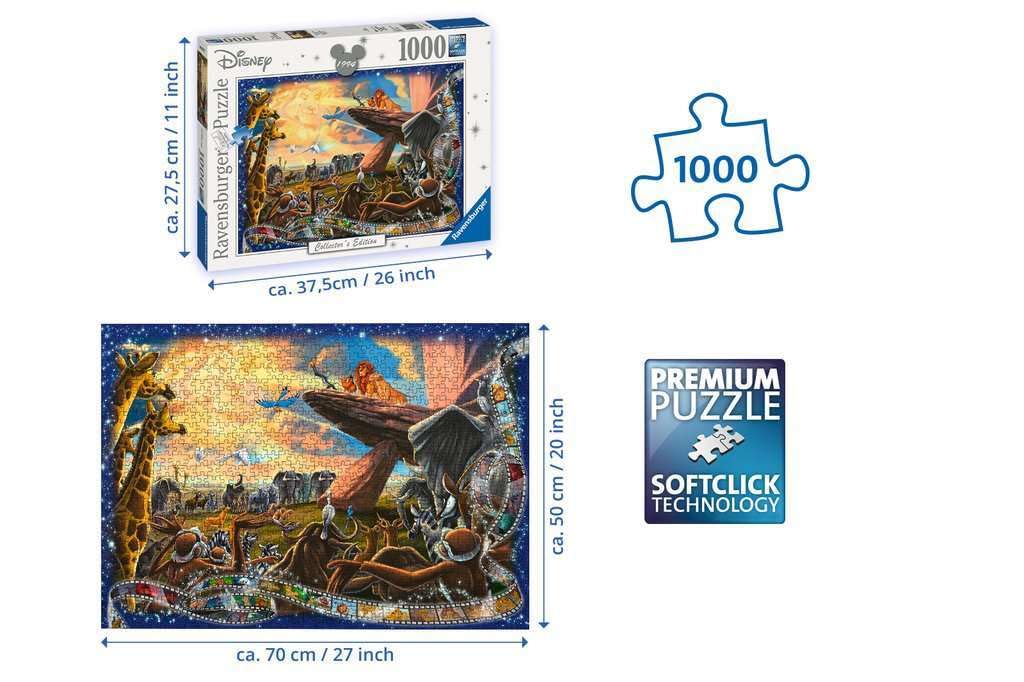 Disney Collector's Edition The Lion King 1000 Piece Puzzle