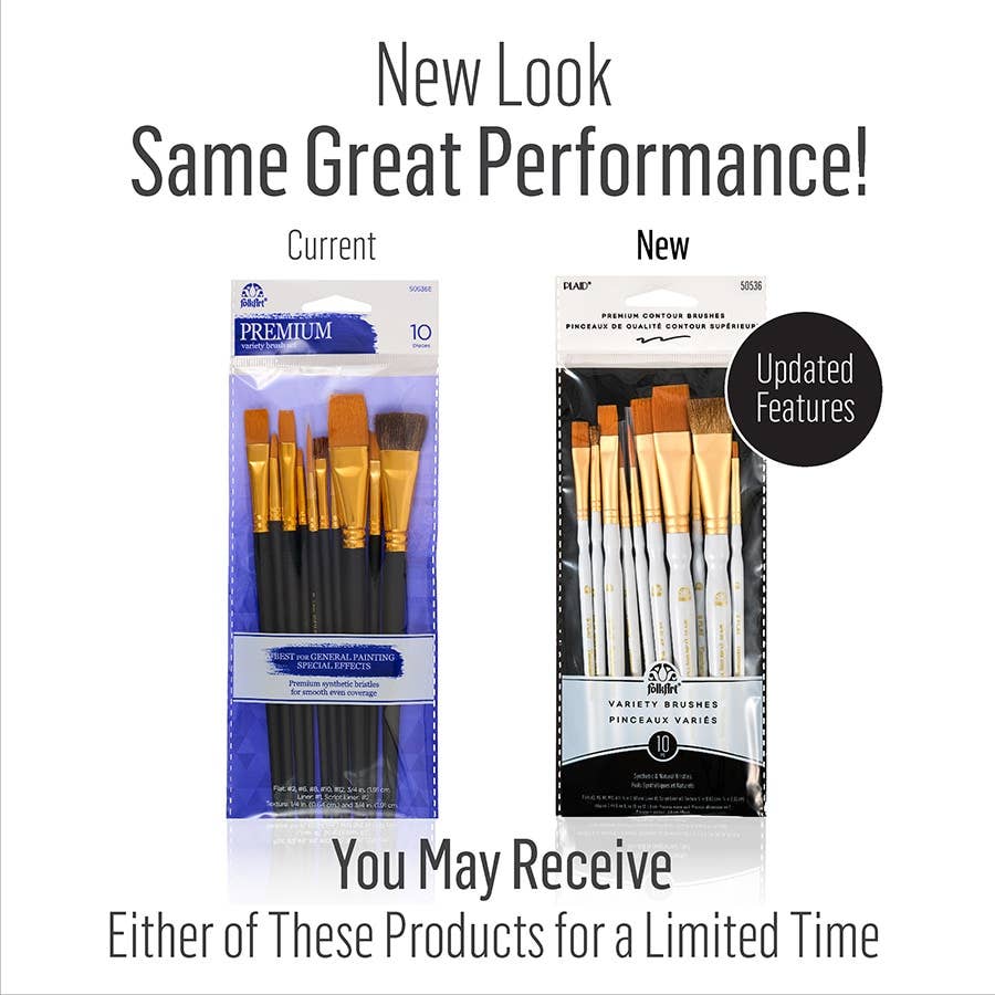 FolkArt Artist Variety Brush Set 10 Piece
