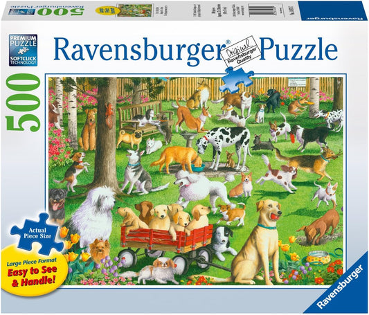 At The Dog Park Large Format Jigsaw Puzzle - 500 Pieces