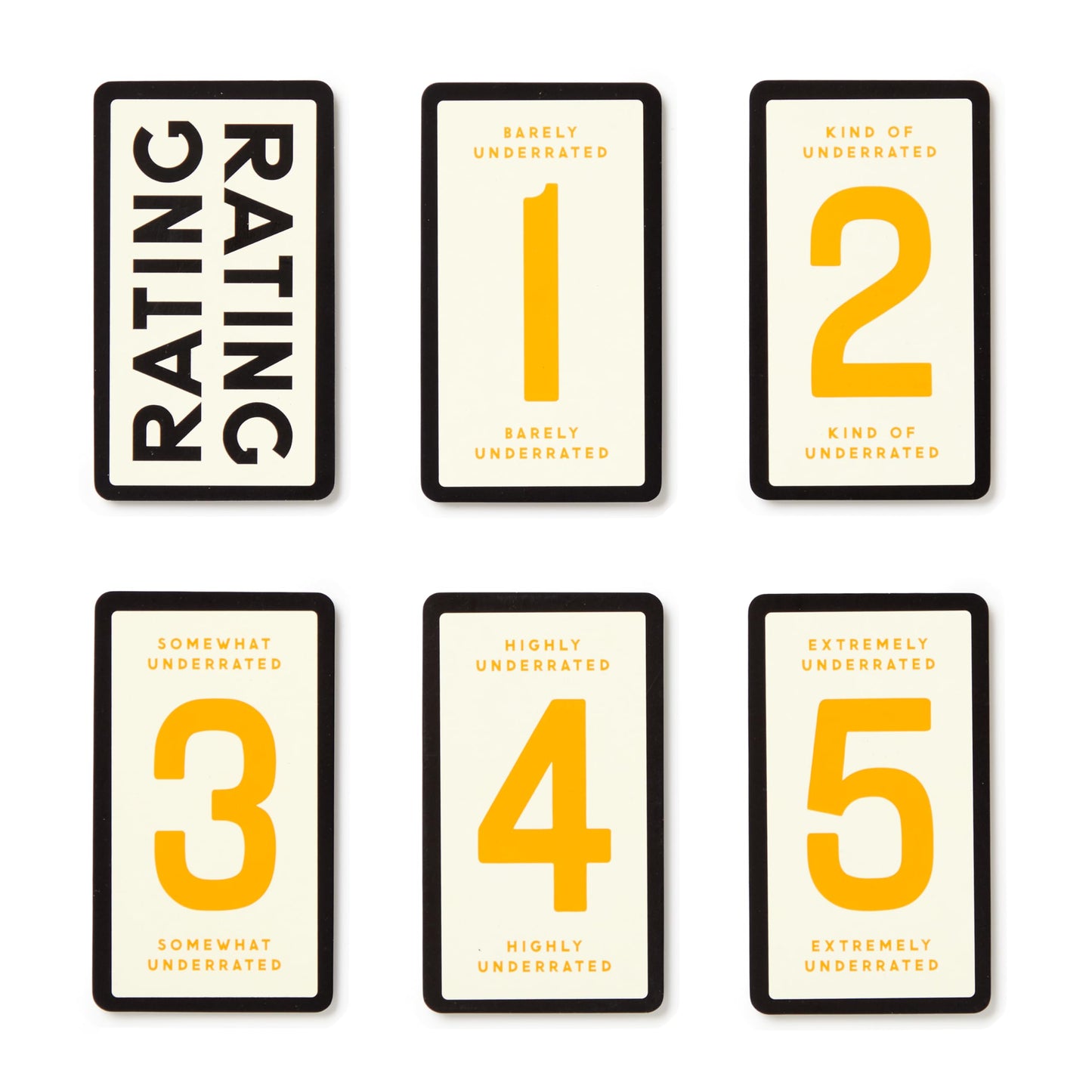 Underrated/Overrated - Social Party Game with 300+ Game Card Prompts for Debating Everything