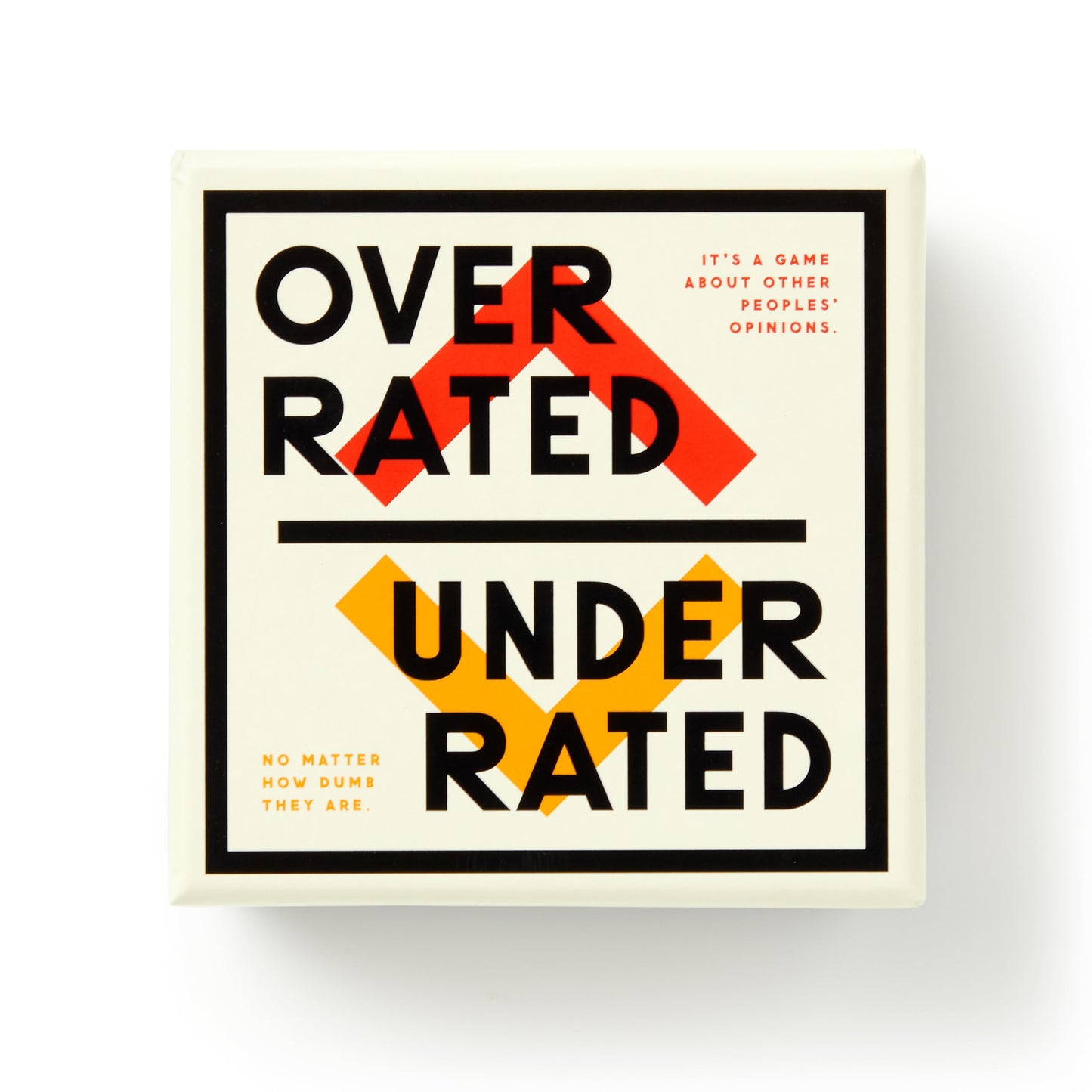 Underrated/Overrated - Social Party Game with 300+ Game Card Prompts for Debating Everything