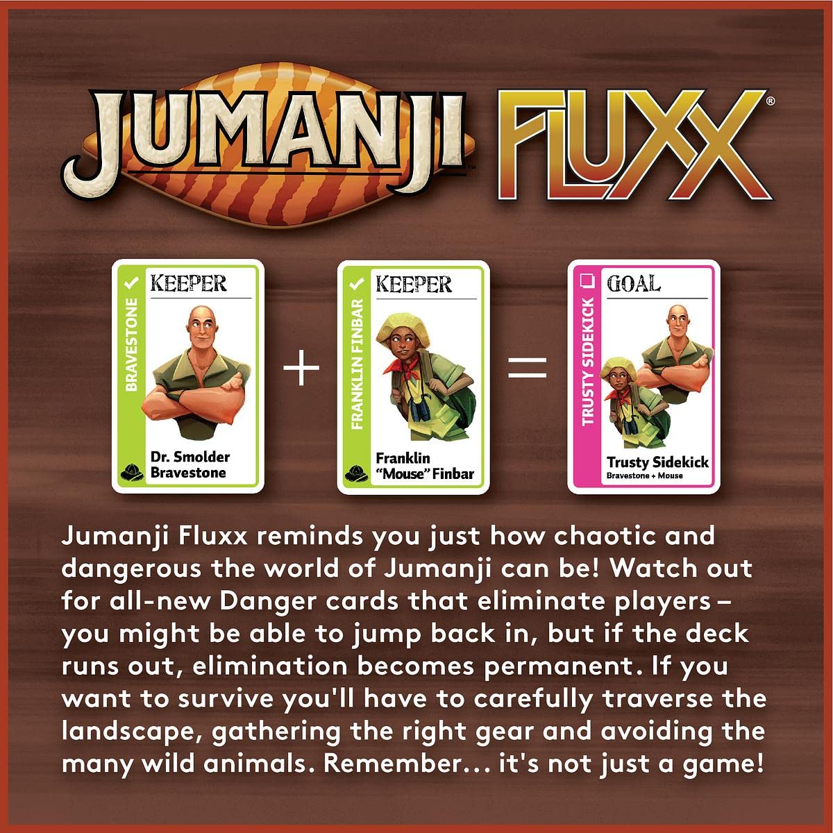 Jumanji Fluxx Card Game