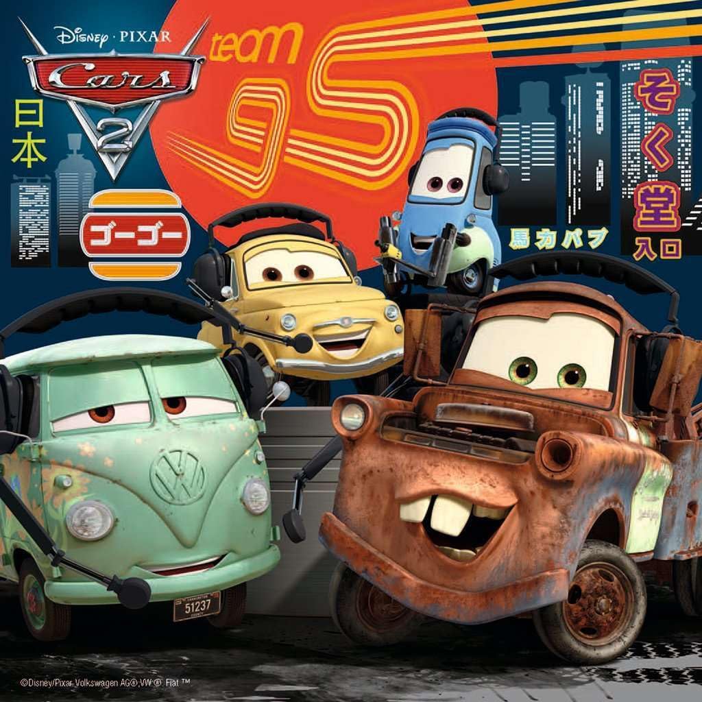 Disney Cars: Worldwide Racing Fun - 3 x 49-Piece Puzzles