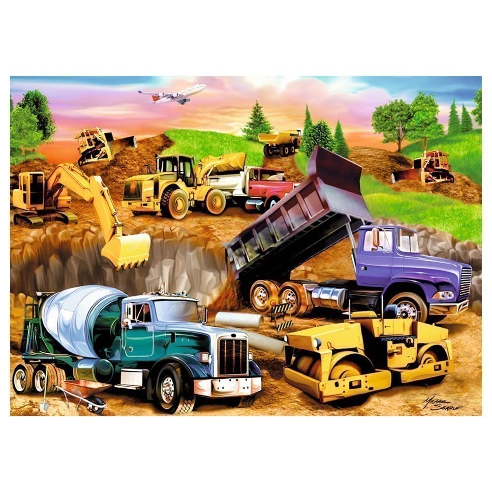 Construction Crowd - 60 Piece Puzzle