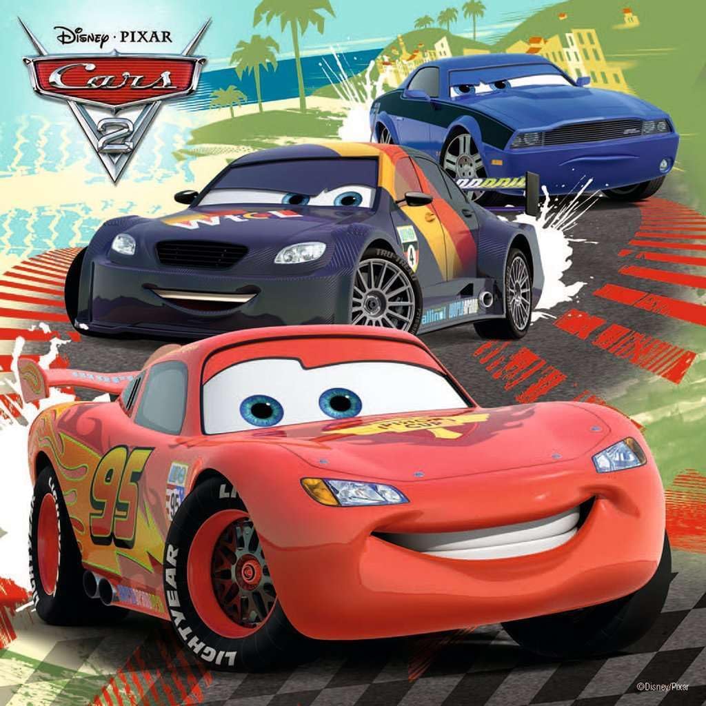 Disney Cars: Worldwide Racing Fun - 3 x 49-Piece Puzzles