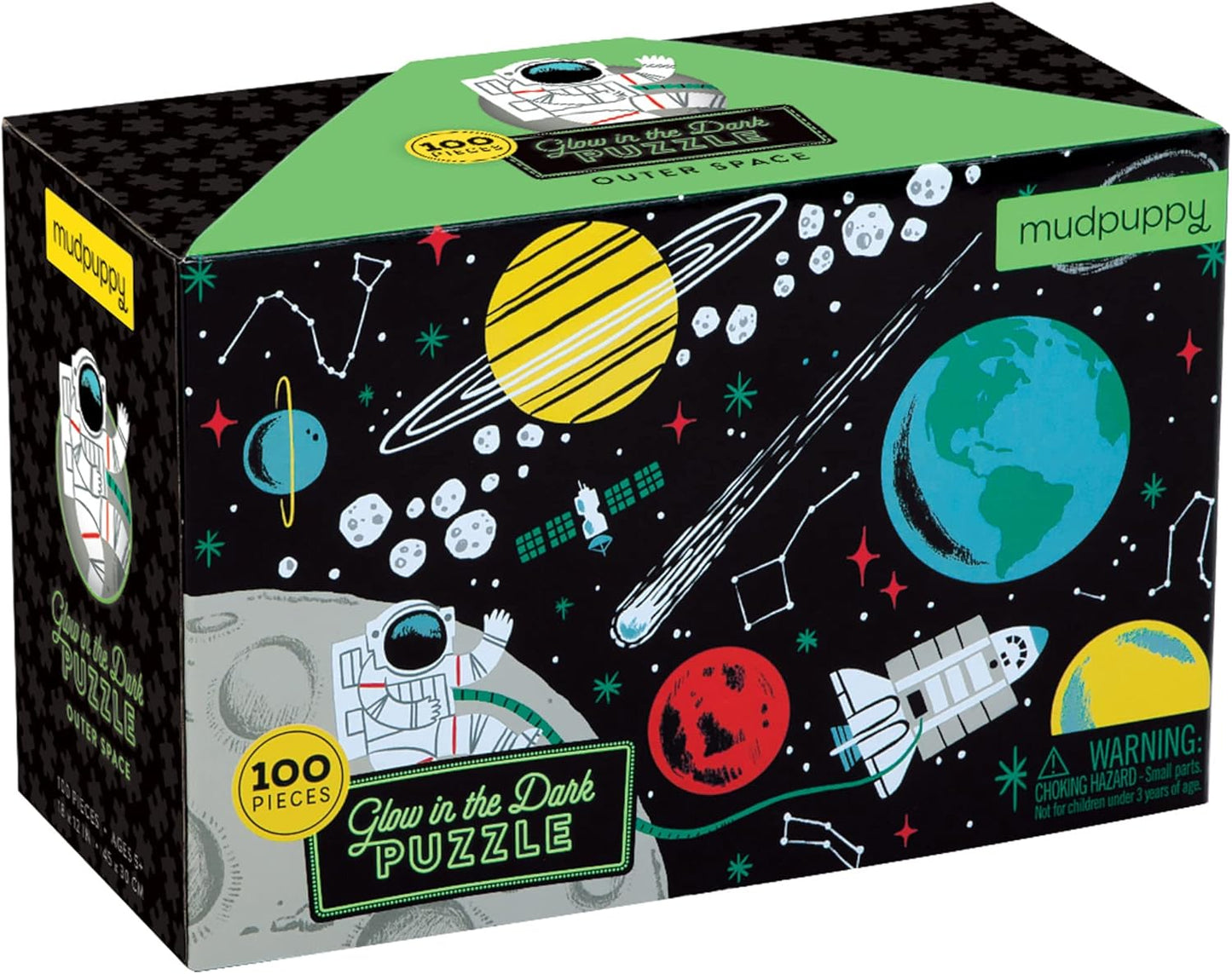 Outer Space Glow-in-the-Dark 100 Piece Puzzle