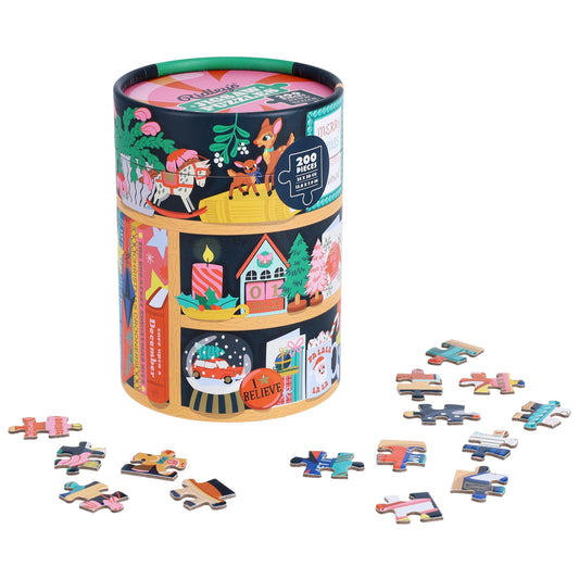 Festive Curiosities 200-Piece Christmas Puzzle