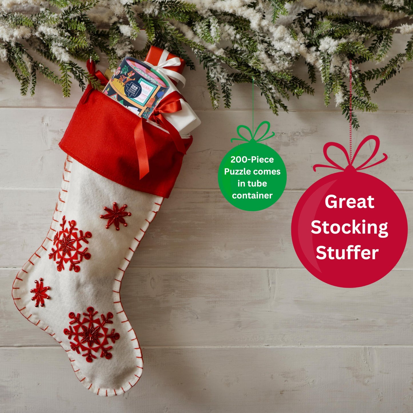 Festive Curiosities 200-Piece Christmas Puzzle