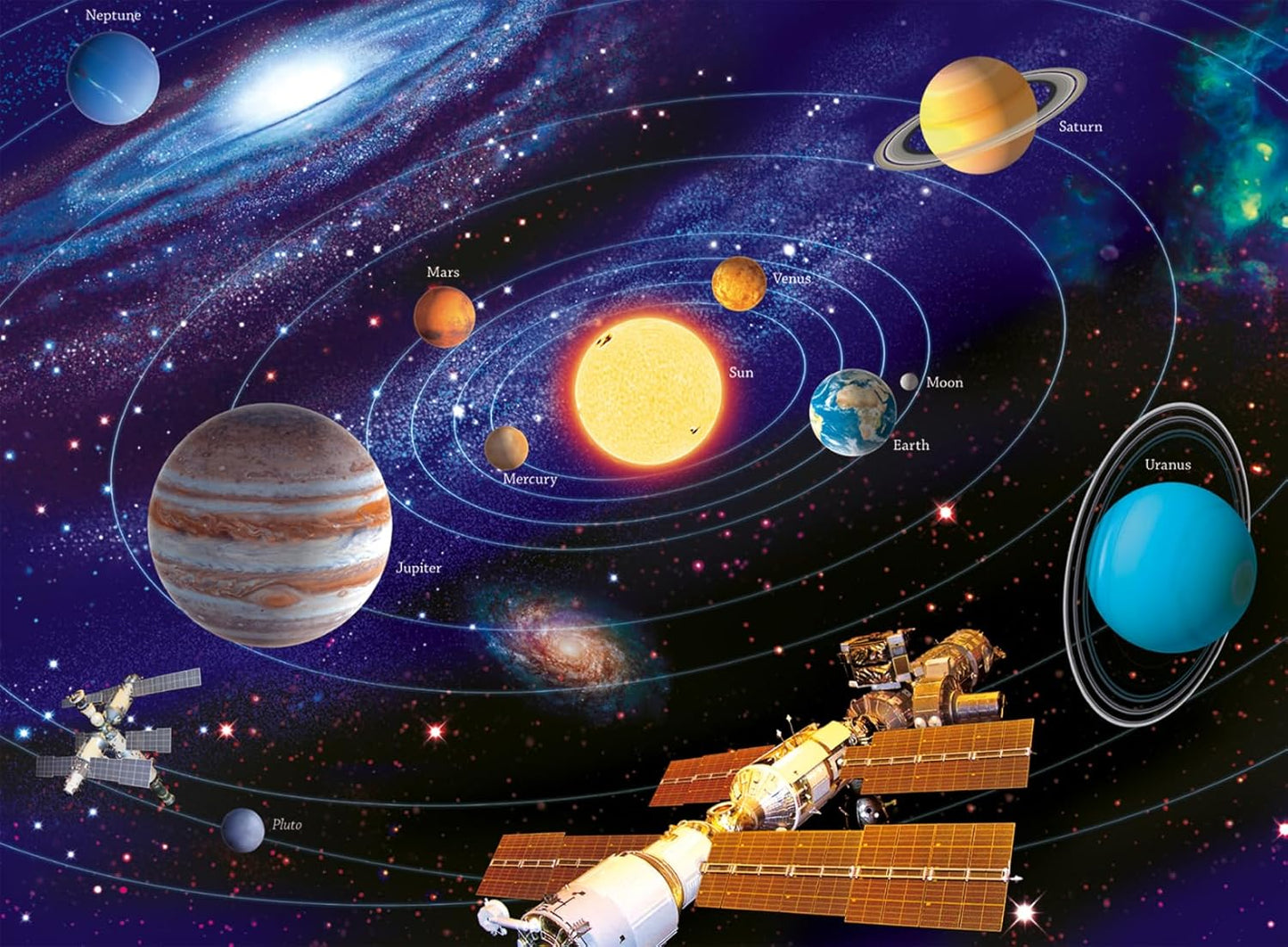 Solar System Puzzle for Kids - 200 Pieces