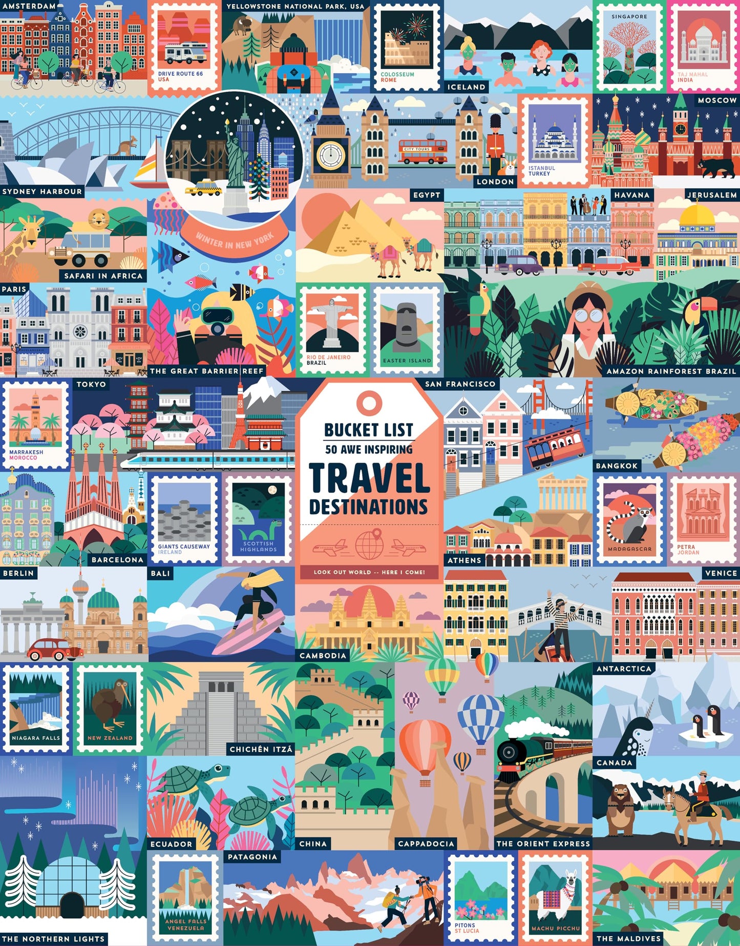 50 Must-See Musicals Bucket List 1000-Piece Puzzle