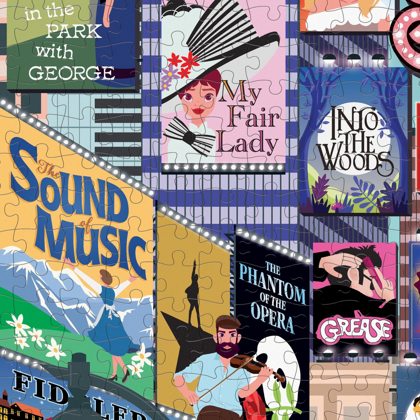 50 Must-See Musicals Bucket List 1000-Piece Puzzle
