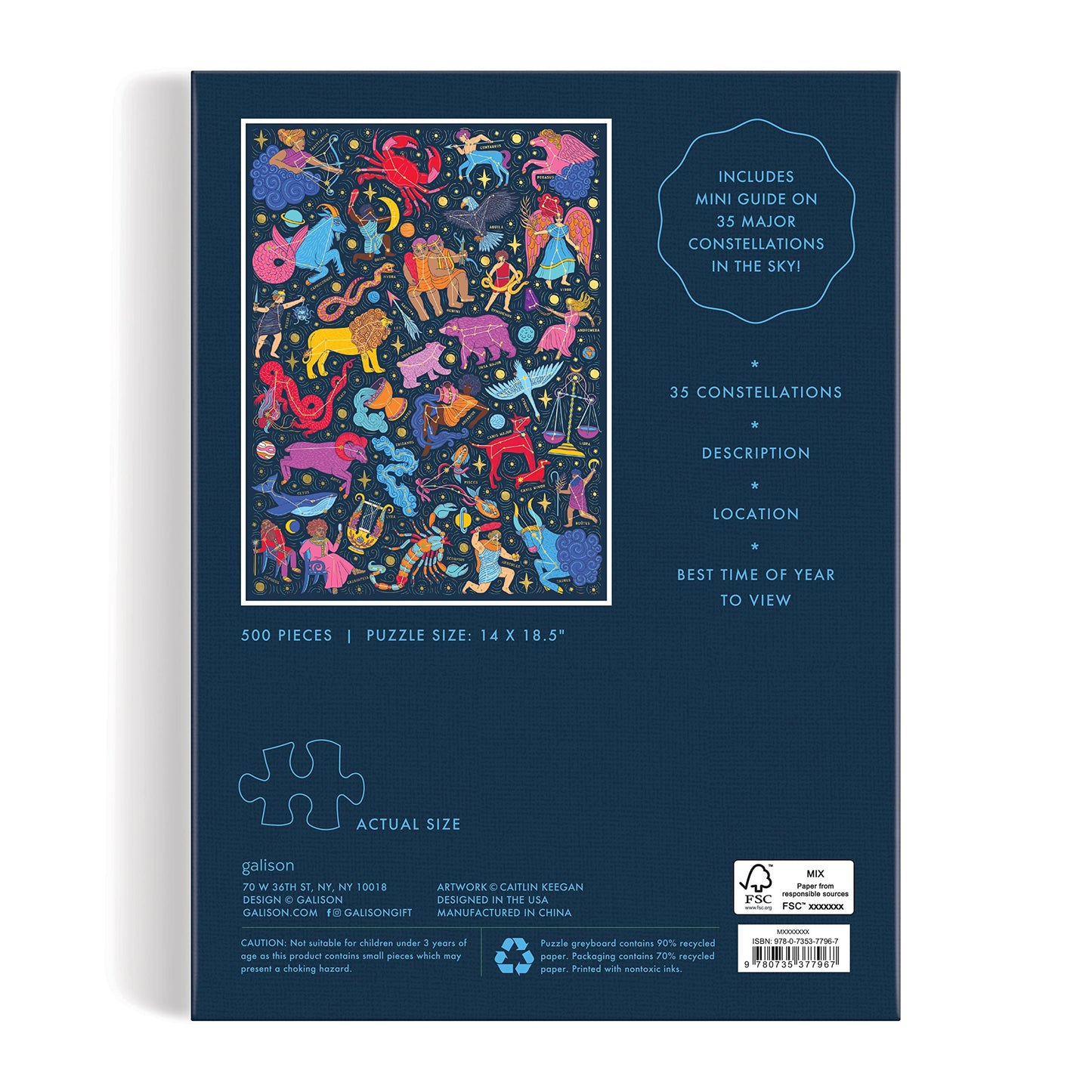 Constellations 101: Stargazing – 500 Piece Book Puzzle