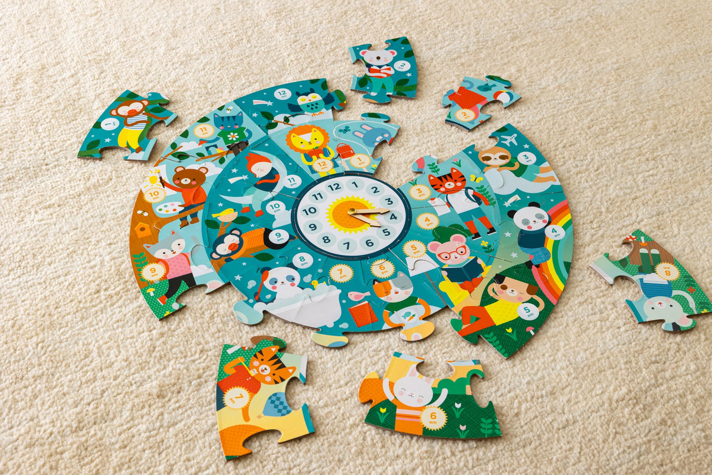 Telling The Time - 24 Piece Large Puzzle