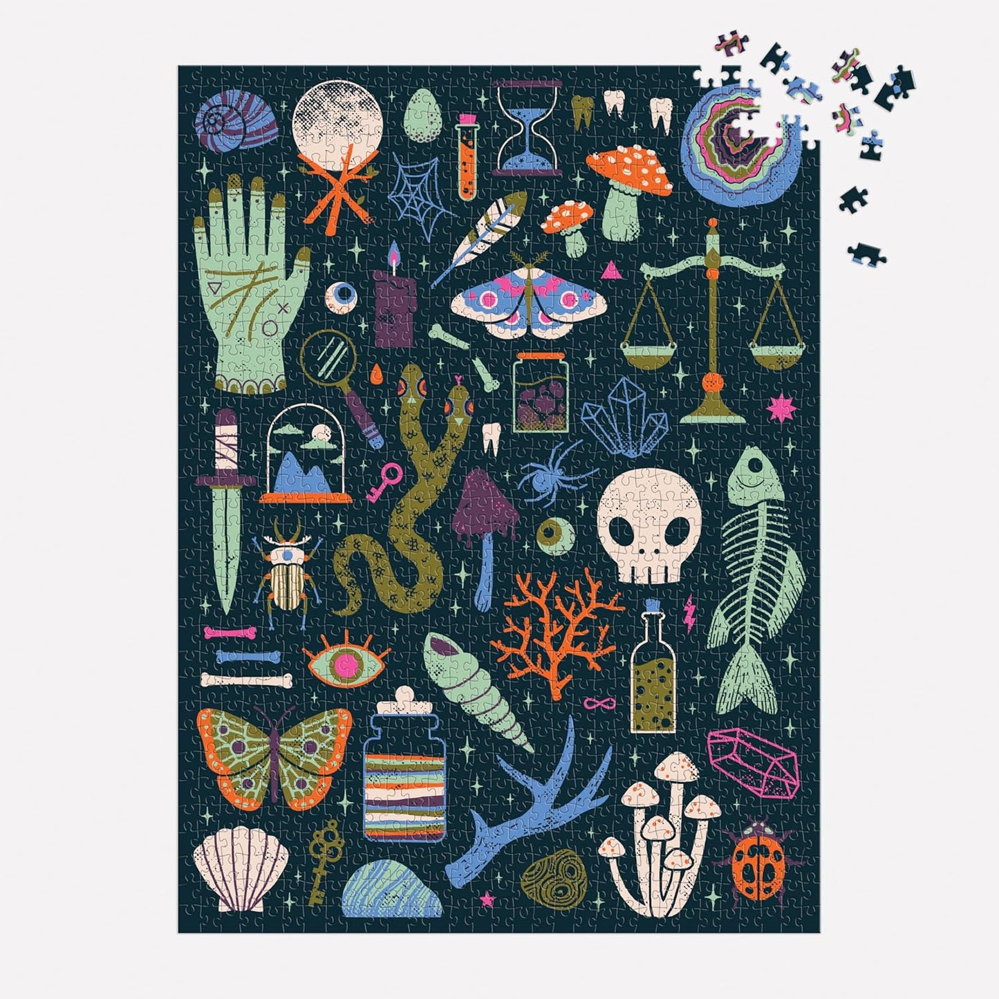 Occult and Curious – 1000 Piece Glow in The Dark