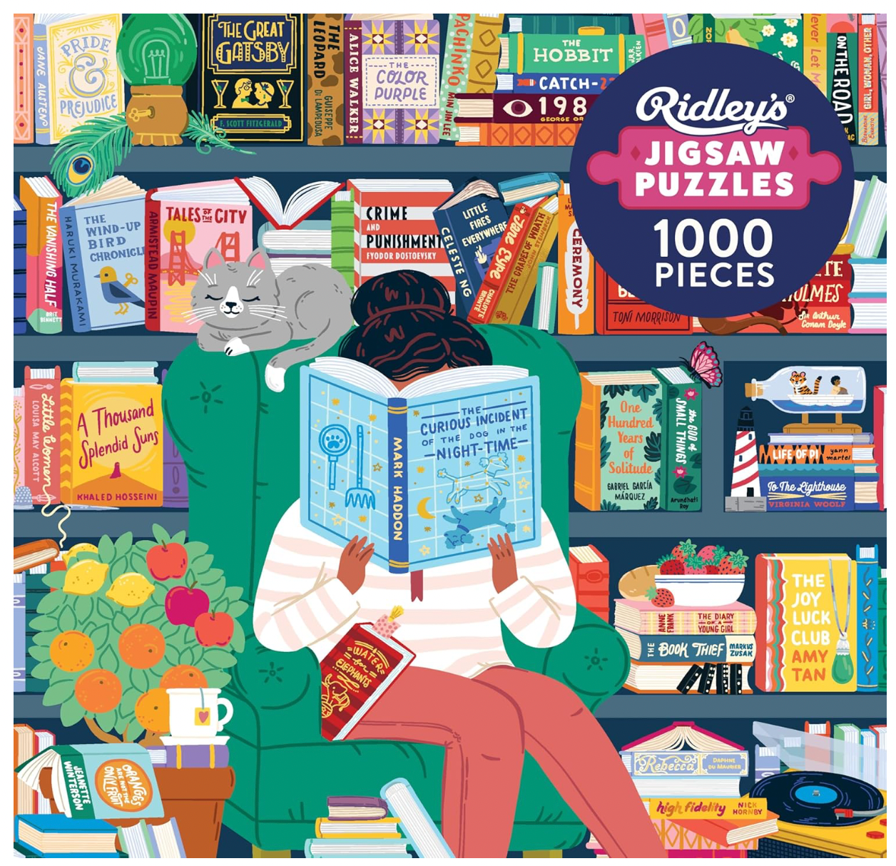 50 Must-Read Books Bucket List 1000-Piece Puzzle