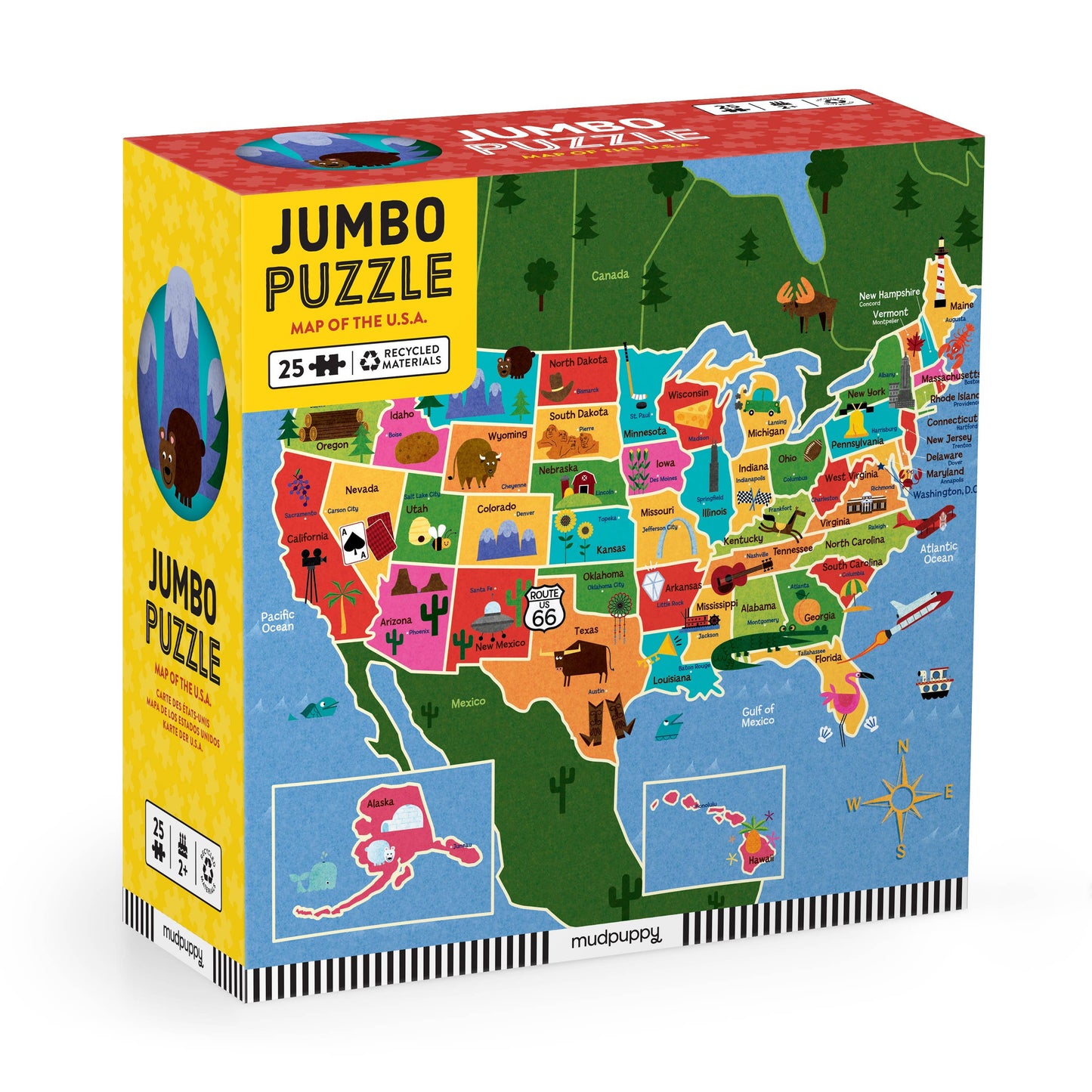Map Of The USA Jumbo Puzzle