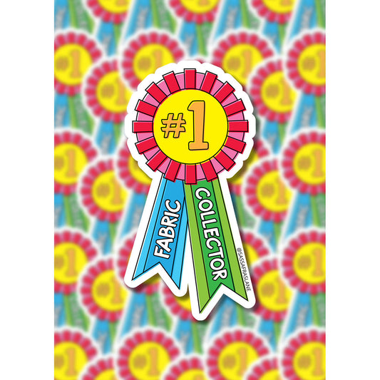 #1 Fabric Collector Award Sticker